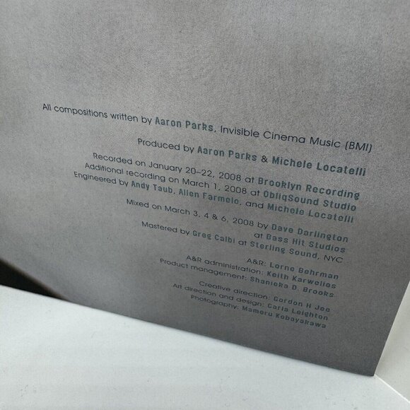 AARON PARKS Invisible Cinema (2008) (180g Vinyl) - Picture 6 of 8